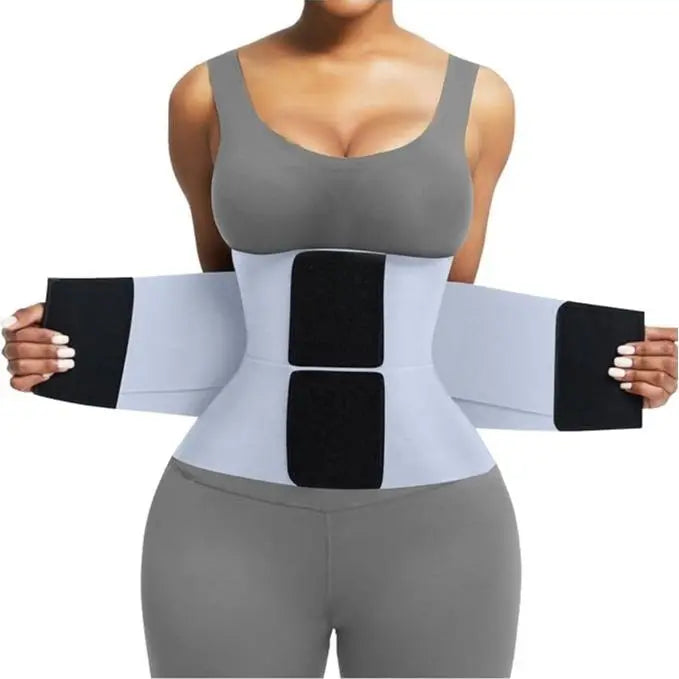 Triple-Wrap Waist Trainer — Adjustable Tummy Control Shapewear