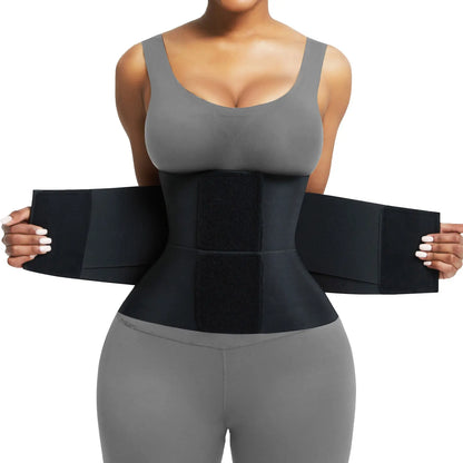 Triple-Wrap Waist Trainer — Adjustable Tummy Control Shapewear