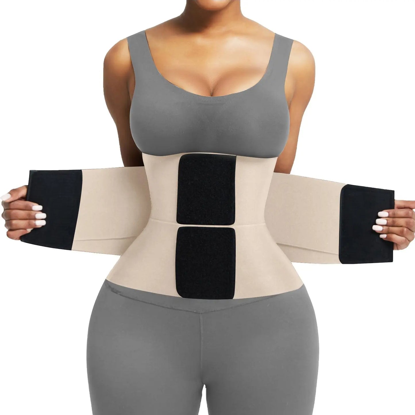 Triple-Wrap Waist Trainer — Adjustable Tummy Control Shapewear
