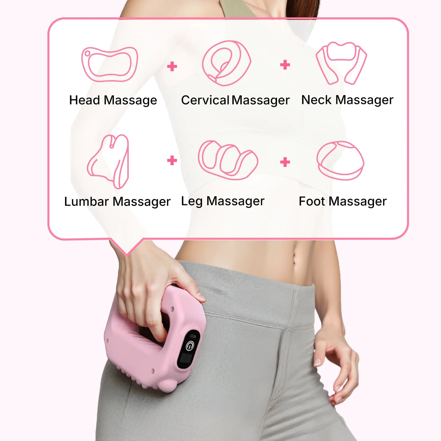 Portable Full-Body Vibration Massager — Relieves Neck and Shoulder Muscle Soreness